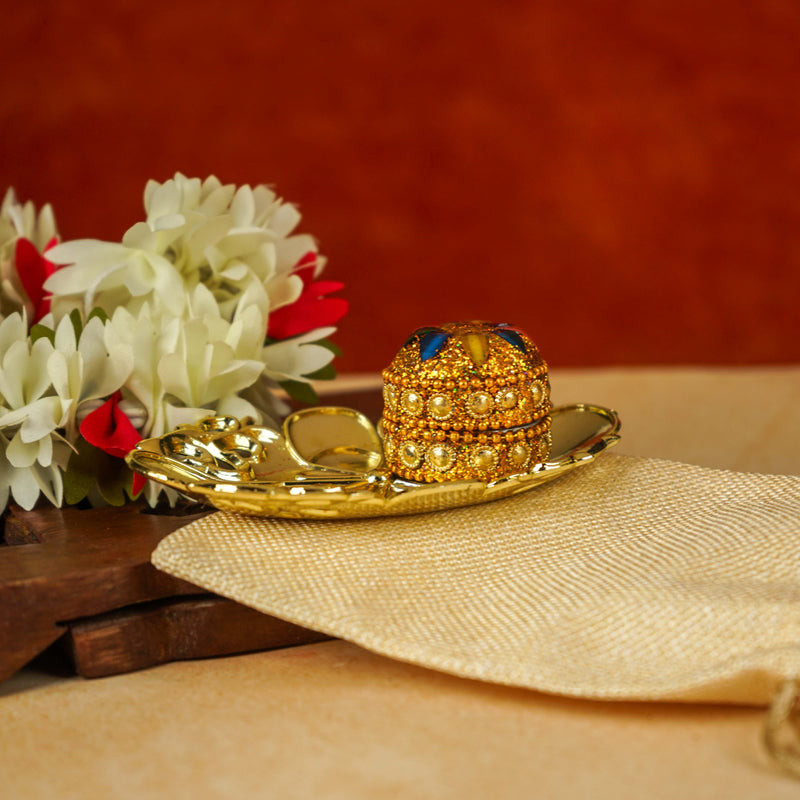 Sri Rudra Decorative Kumkum Haldi Tray (SR 01406)