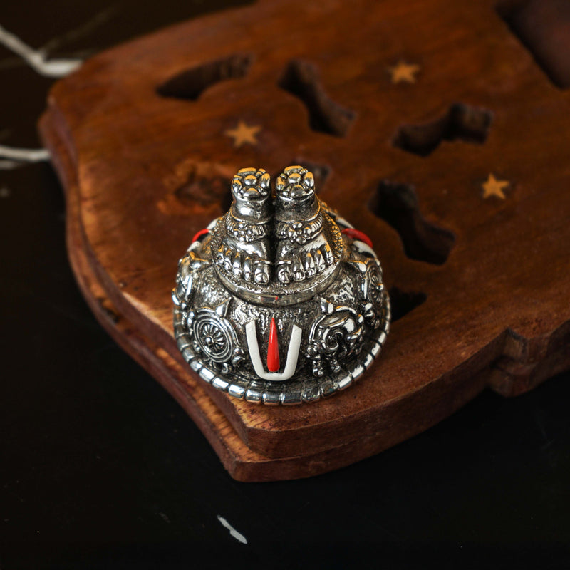 Sri Rudra Silver Plated Balaji Charan (SR02458)