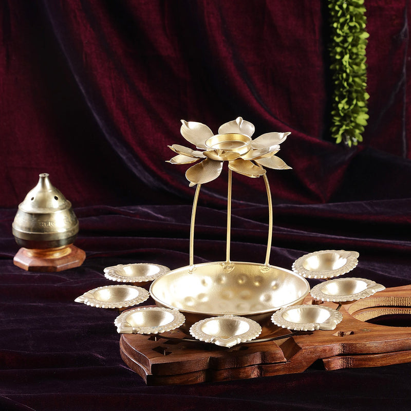 Sri Rudra Lotus Diya (SR03259)
