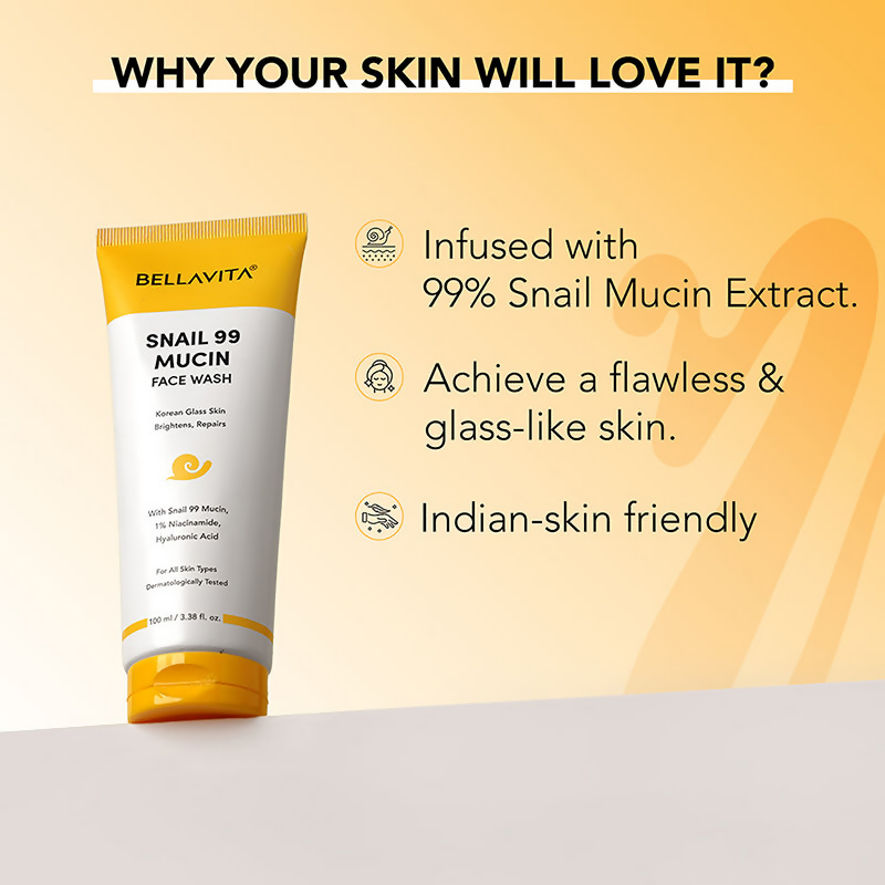 Bella Vita Organic Snail 99 Mucin Face Wash