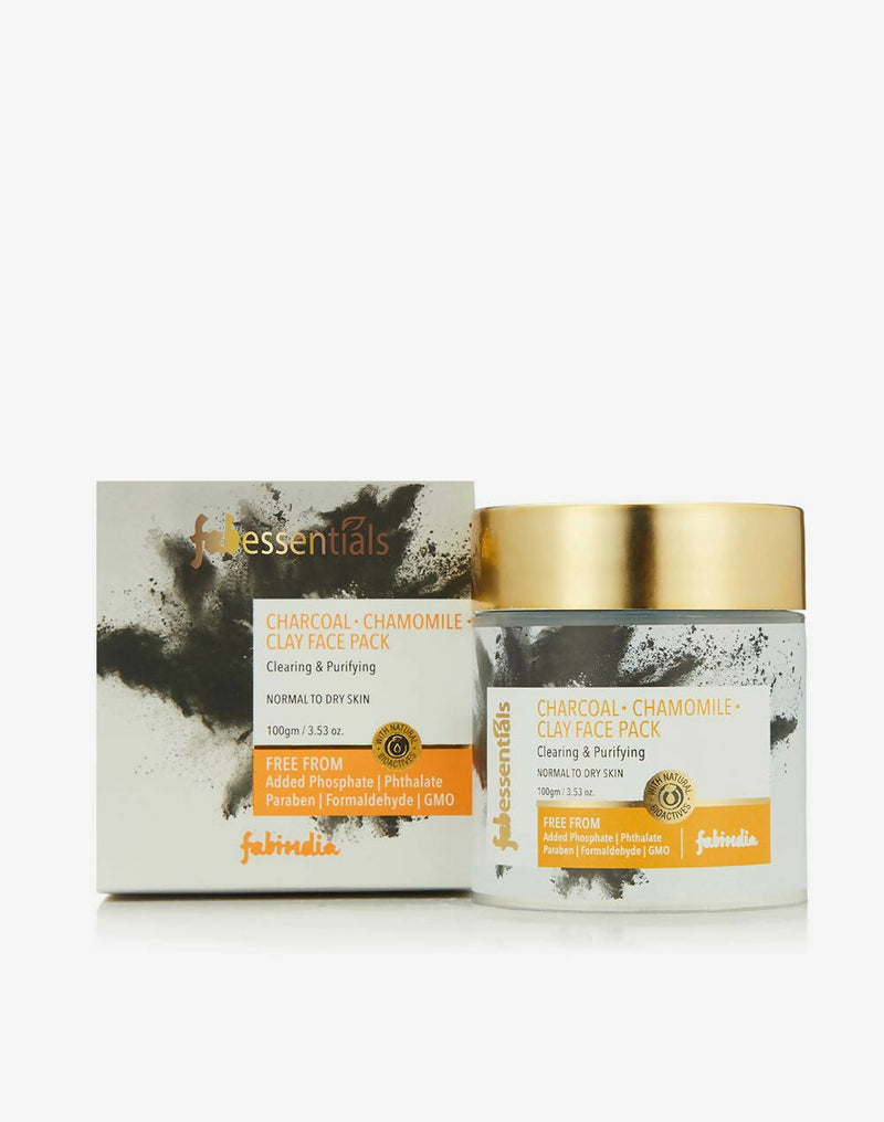 Fabessentials Charcoal Chamomile Clay Face Pack