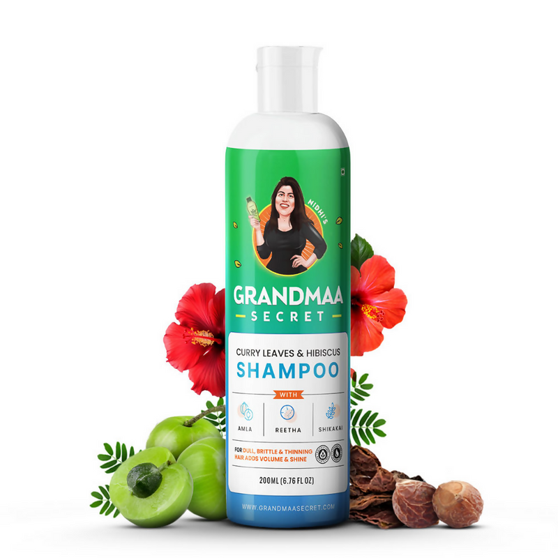 Nidhi'S Grandmaa Secret Curry Leaf & Hibiscus Shampoo