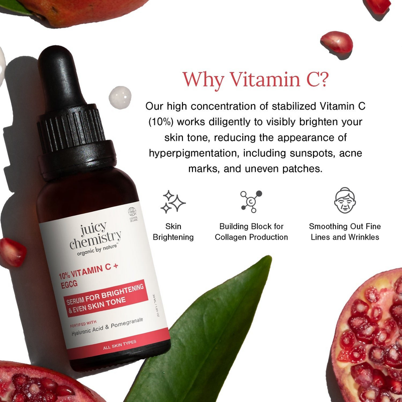Juicy Chemistry 10% Vitamin C + EGCG Face Serum