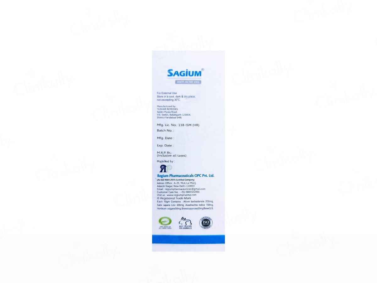 Sagium Anti Acne Gel