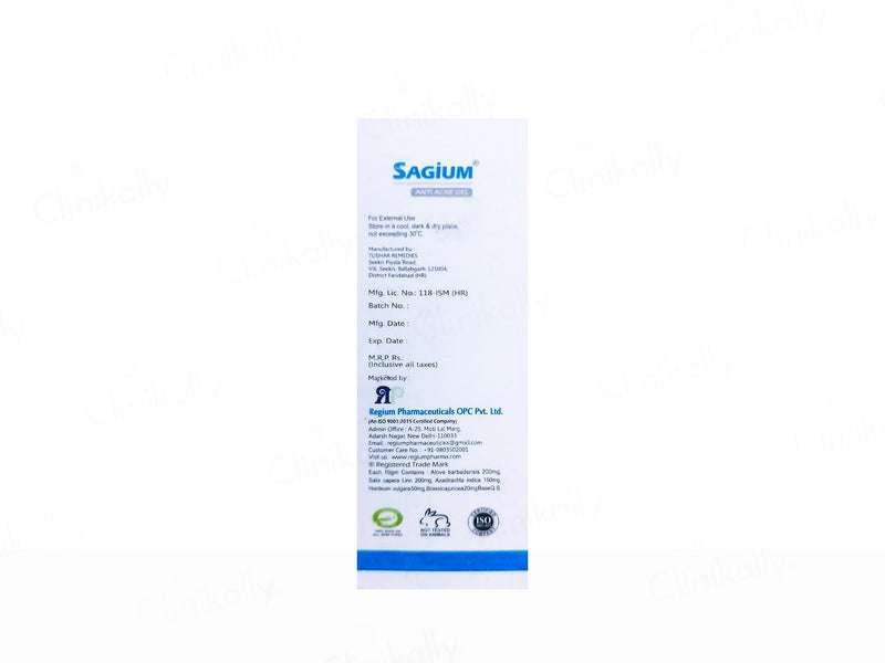 Sagium Anti Acne Gel
