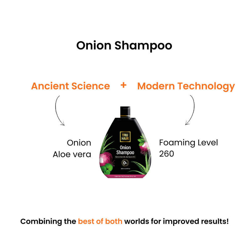 Tru Hair & Skin Onion Shampoo