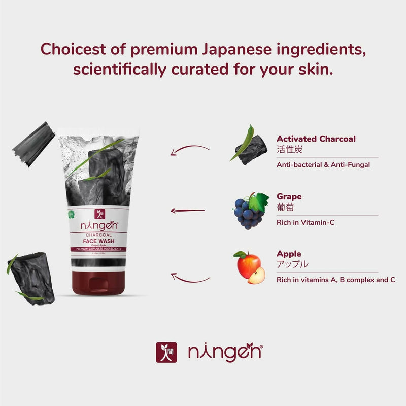 Ningen Charcoal Face Wash