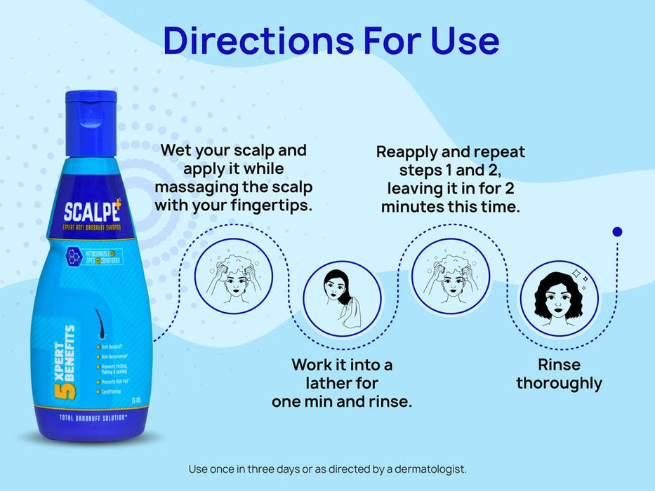 Scalpe + Total Anti Dandruff Shampoo