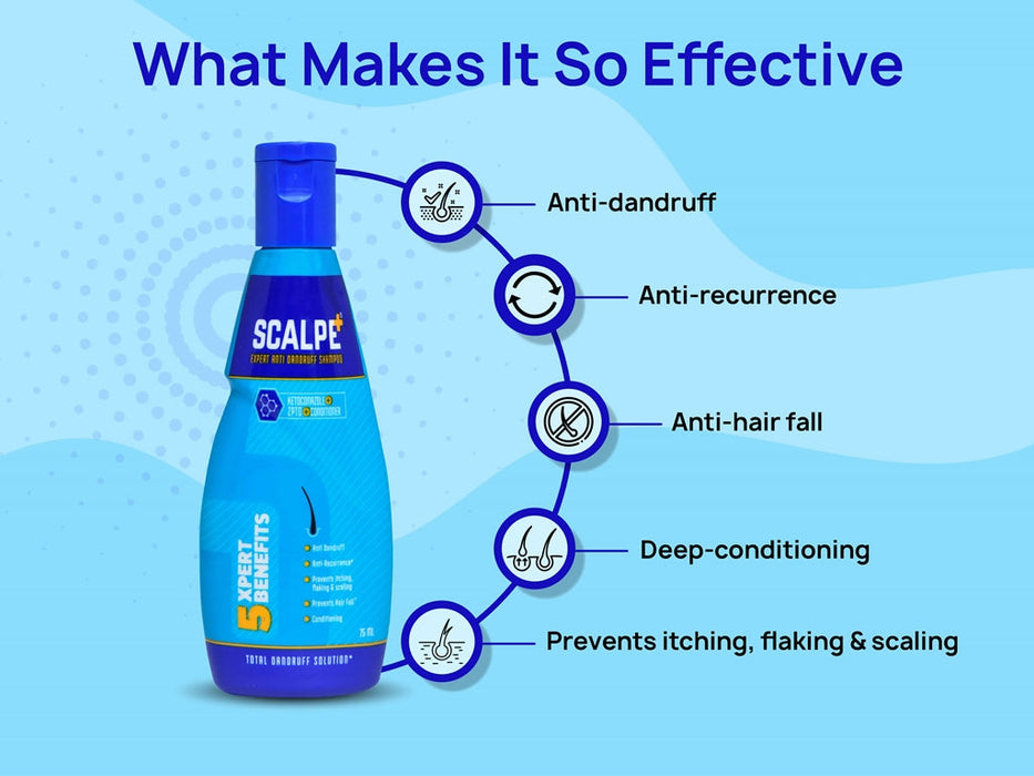 Scalpe + Total Anti Dandruff Shampoo
