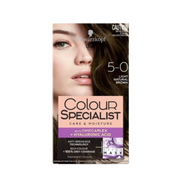 Wella Color Specialist hair dye box with a woman's face and brown hair on a white background