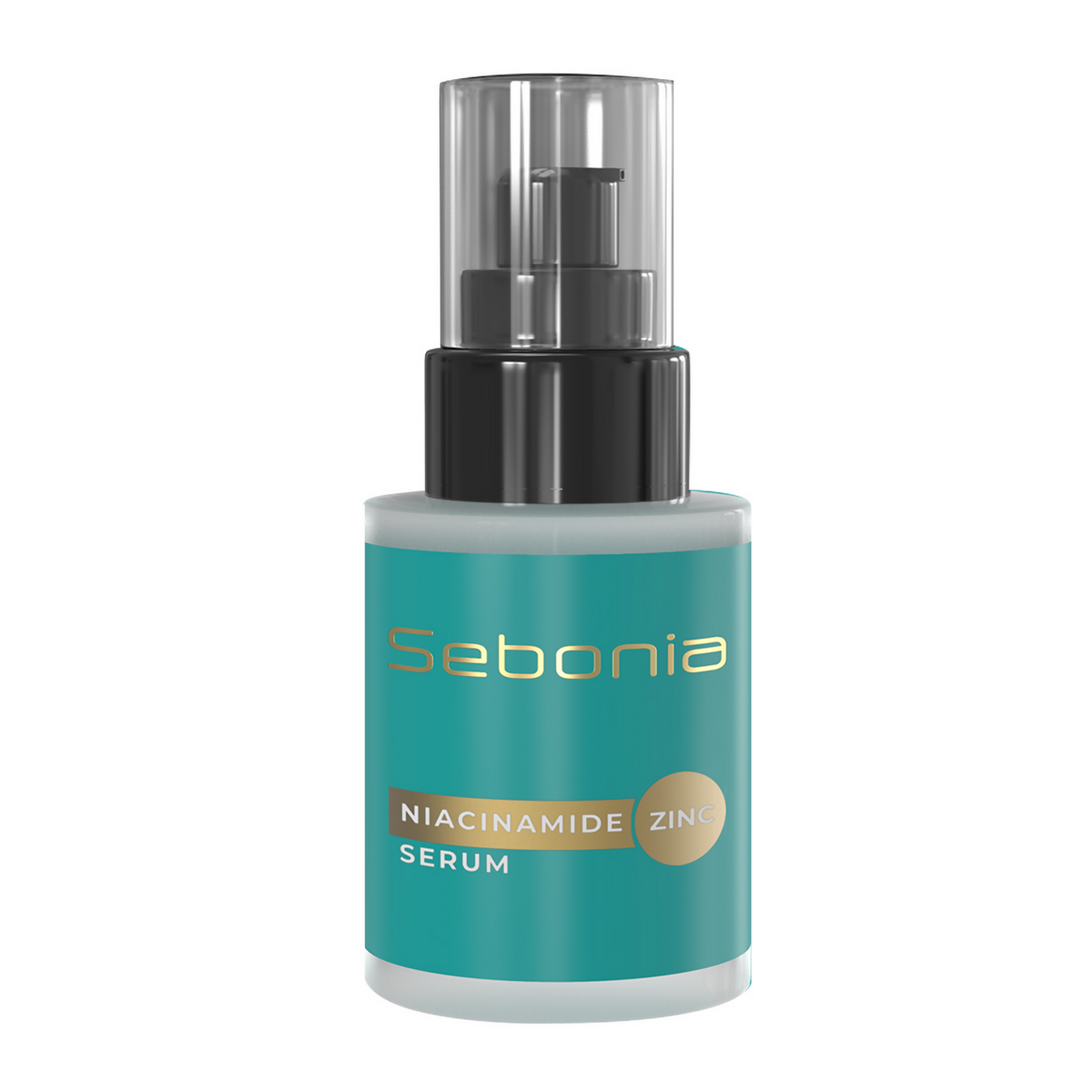 Sebonia Niacinamide Zinc Serum bottle on a white background