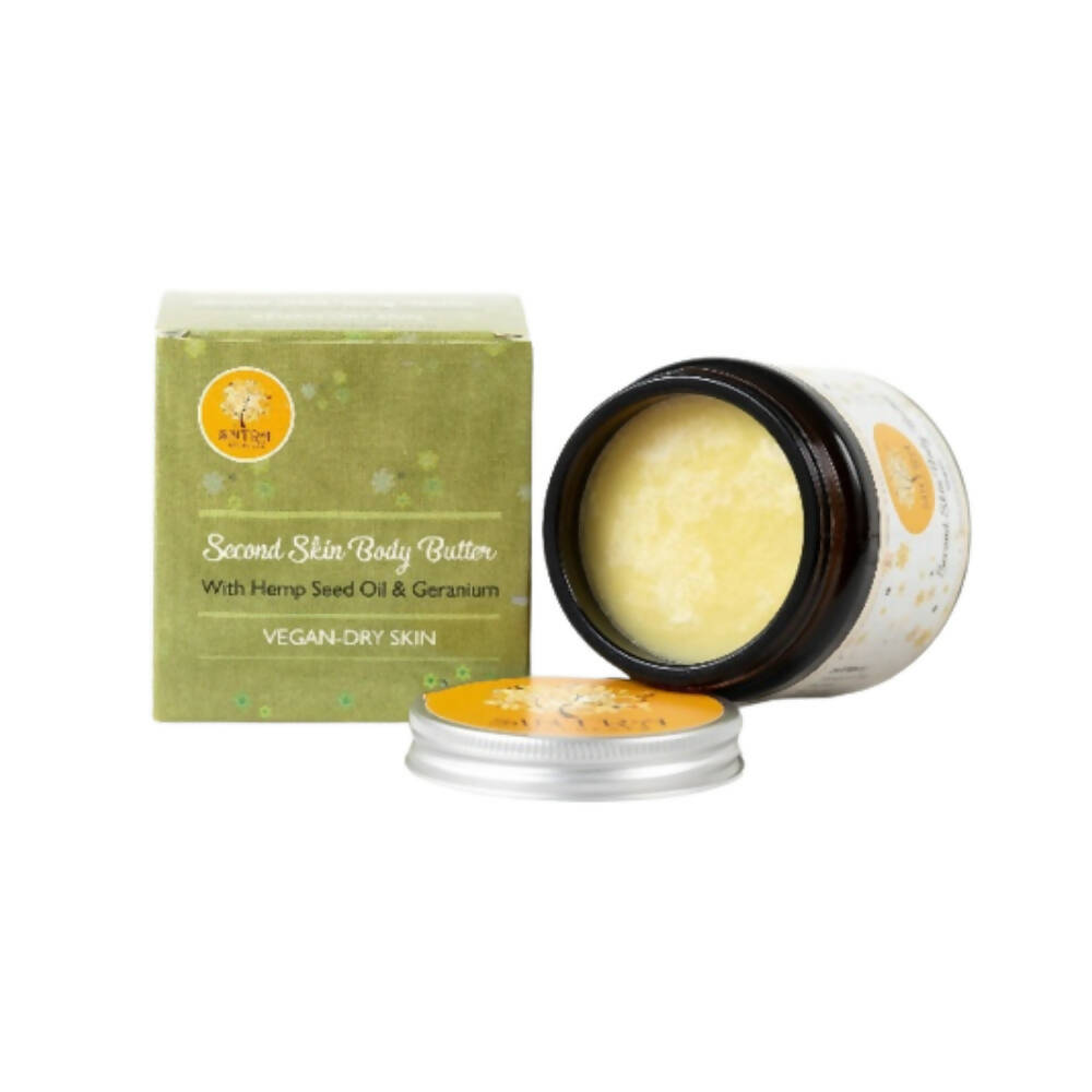 Body butter with packaging on a white background