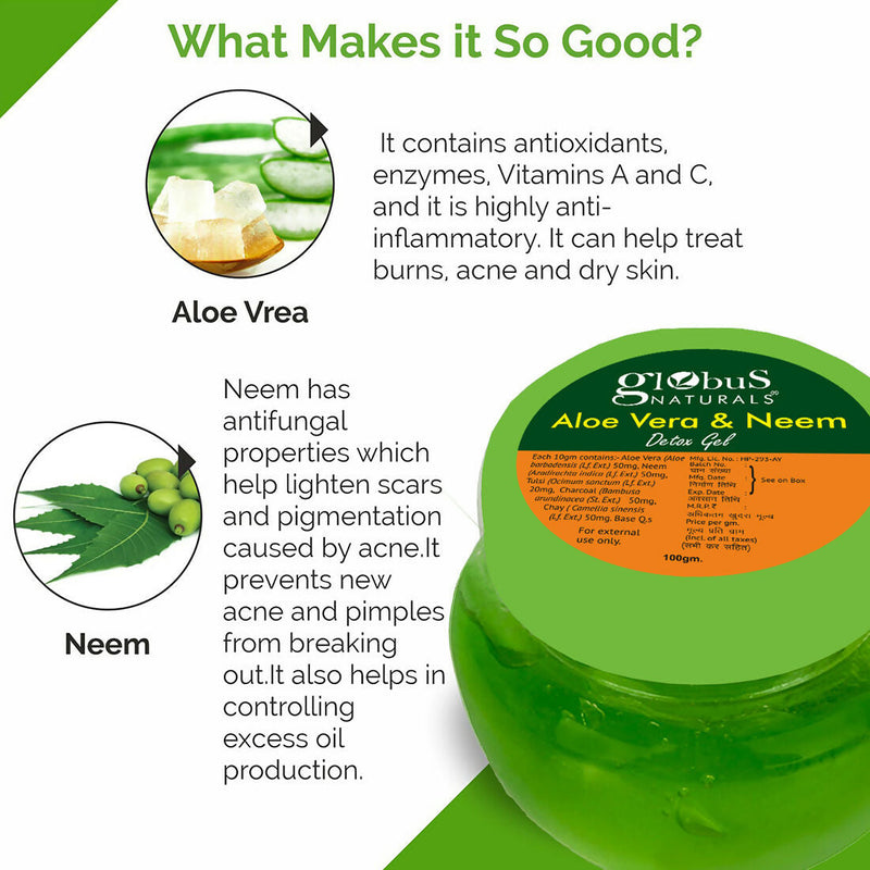 Globus Naturals Aloe vera neem Gel