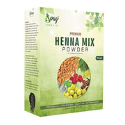 Box of Spag Herbals Premium Henna Mix Powder on a white background
