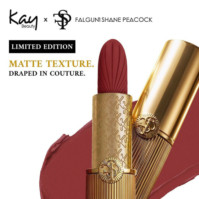 Kay Beauty x Falguni Shane Peacock Luxe Matte Lipstick - Rani Rose