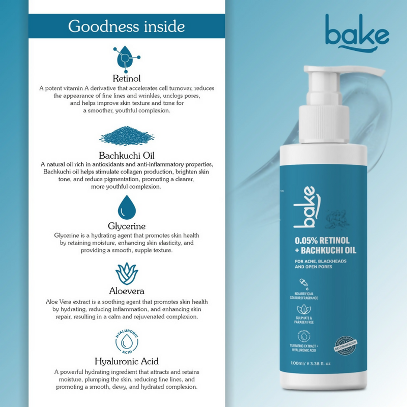 Bake 0.05% Retinol Face Cleanser