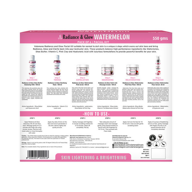 Volamena Radiance & Glow Watermelon Facial Kit