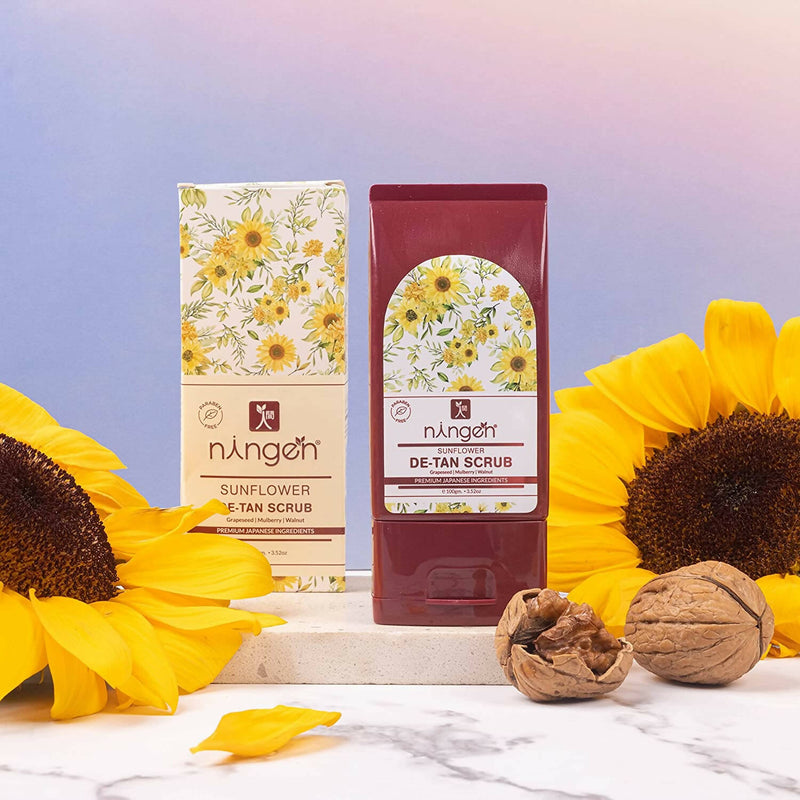 Ningen Sunflower De-Tan Face Scrub