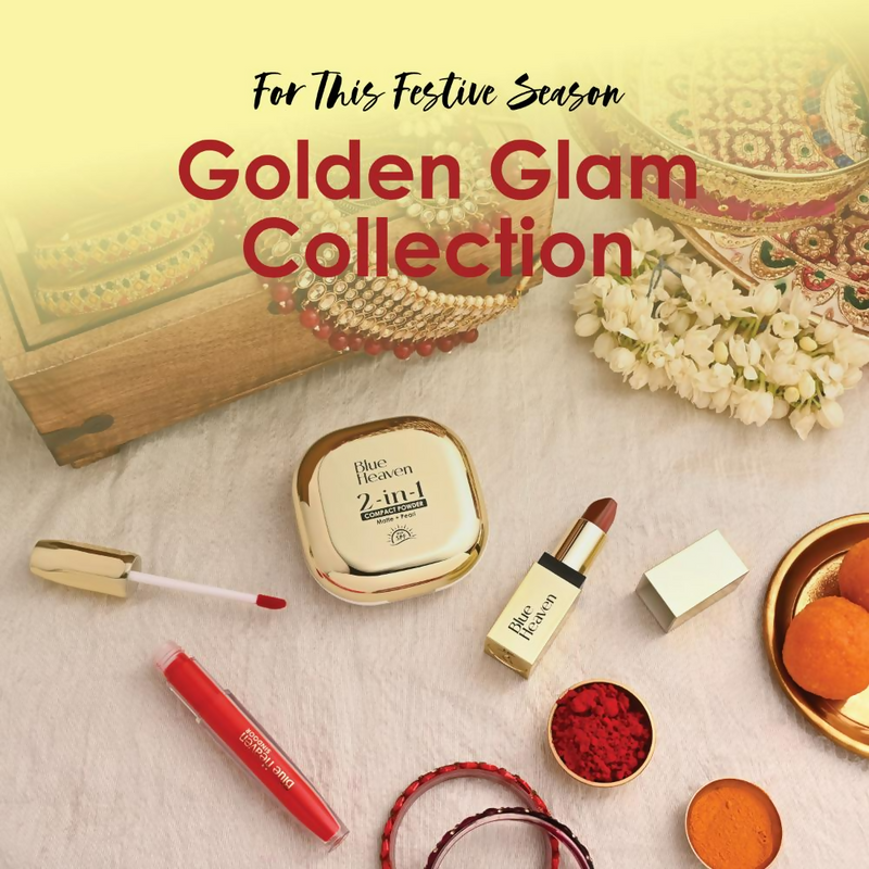 Blue Heaven 2-In-1 Matte + Pearl Compact Powder - Honey
