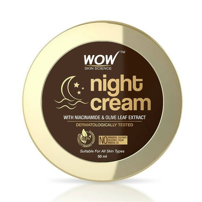 Wow Skin Science Night Cream With Niacinamide & Olive Leaf Extract