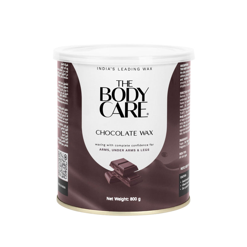 Can of The Body Care Chocolate Wax on a white background