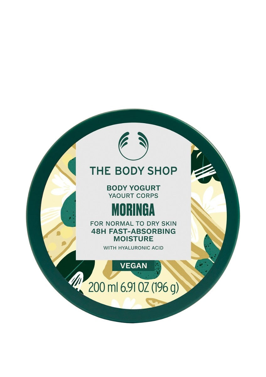 The Body Shop Moringa Body Yogurt container on a white background