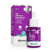 Vitamin C face serum with packaging on a white background