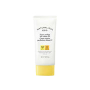 Sun cream tube labeled 'Natural Sun Eco' on a white background