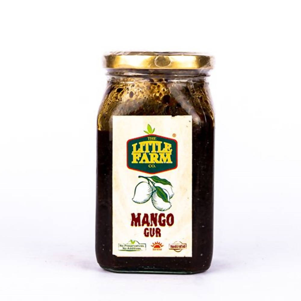 Jar of Little Farm Mango Cur on a white background