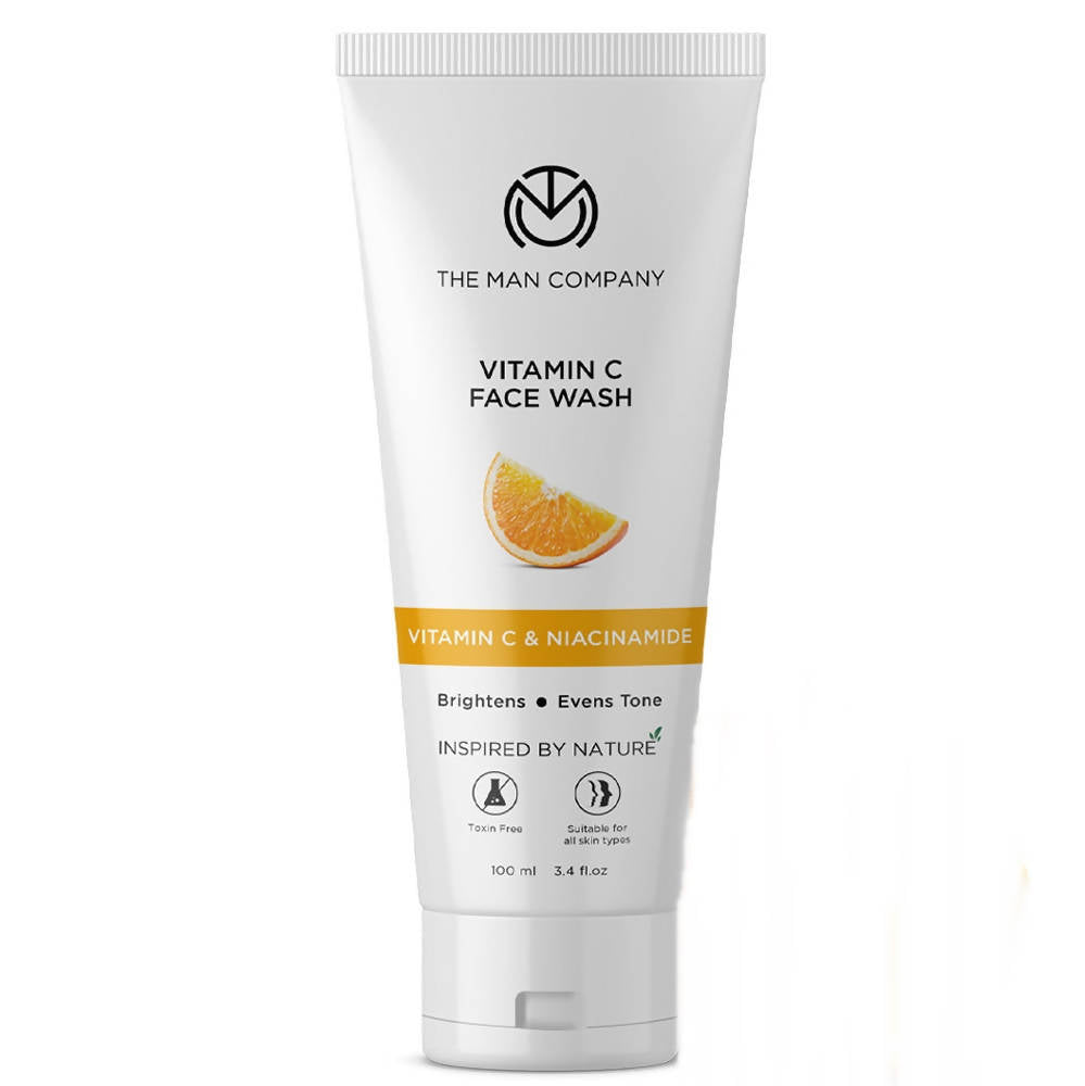 Tube of The Man Company Vitamin C Face Wash on a white background