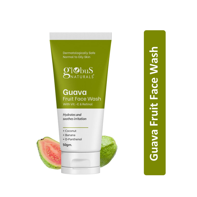 Globus Naturals Guava Fruit Face Wash with Vitamin E & Retinol