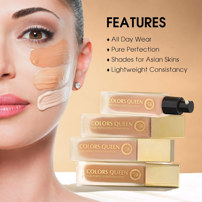 Colors Queen Pure Perfection Foundation – 01 White Ivory