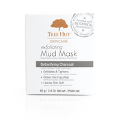 Tree Hut exfoliating mud mask packaging on a white background