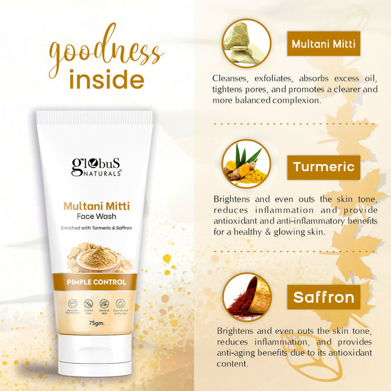 Globus Naturals Multani Mitti Face Wash