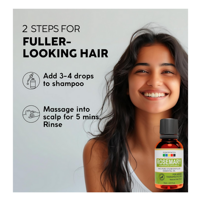 Organix Mantra Rosemary Oil for Hair - 100% Natural Rosemary Hair Oil