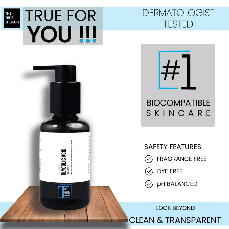 The True Therapy Retexturize Glycolic Acid Face Wash