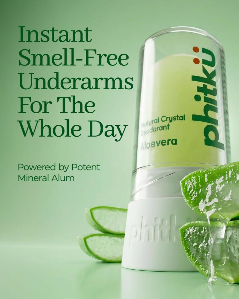 Phitku Crystal Roll On Deo with Aloe Alum Deodorant