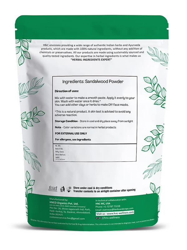 H&C Natural Sandalwood Powder