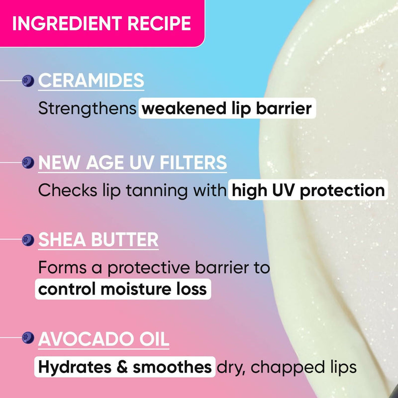 Dot & Key Barrier Repair Hydrating Lip Balm SPF 50 With Ceramides & Peptides Blueberry Bliss