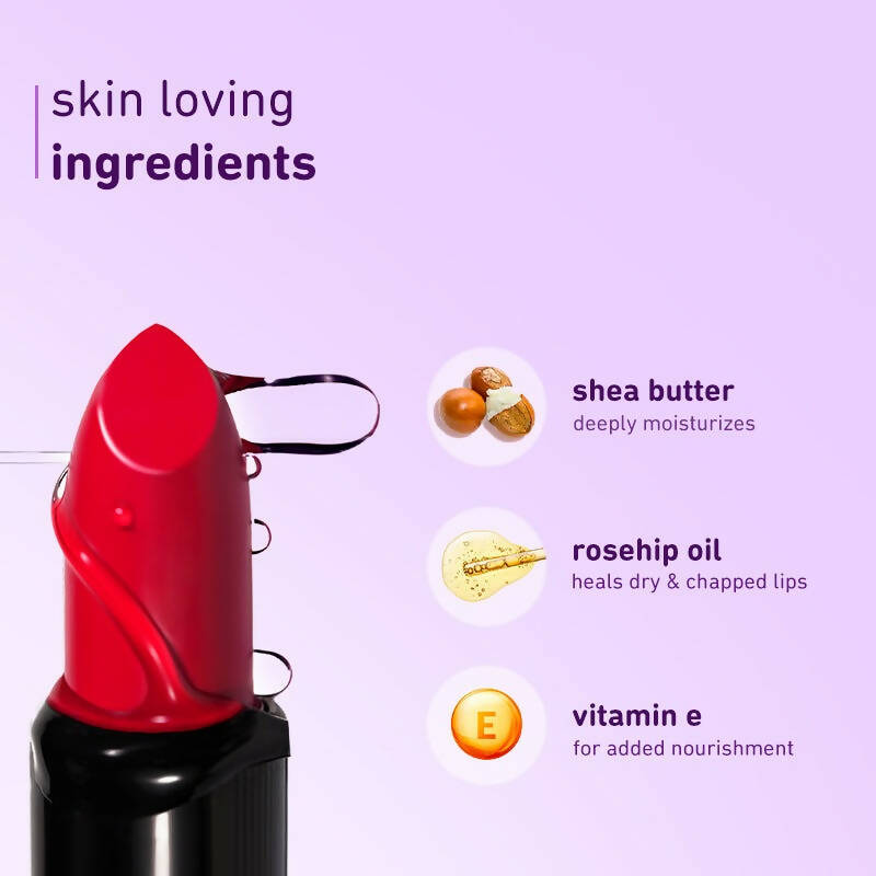 Plum Butter Crème Matte Lipstick Pinkadoodle - 123 (Brownish Pink)