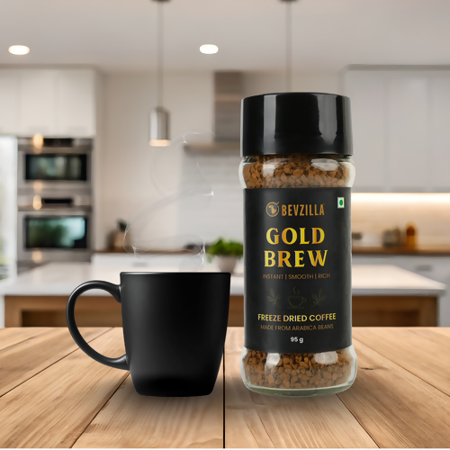 Bevzilla Gold Brew Instant Freeze Dried Coffee Powder