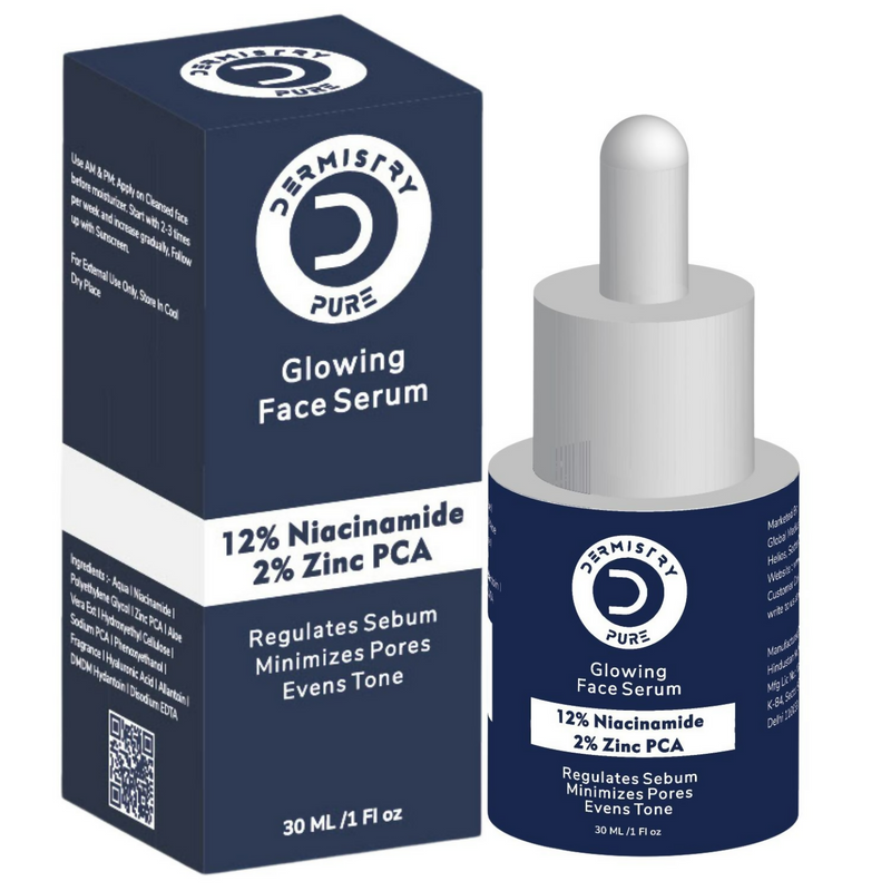 Dermistry 12% Niacinamide 2% Zinc Face Serum For Oil Blemish Control Minimize Pores & Even Skin Tone