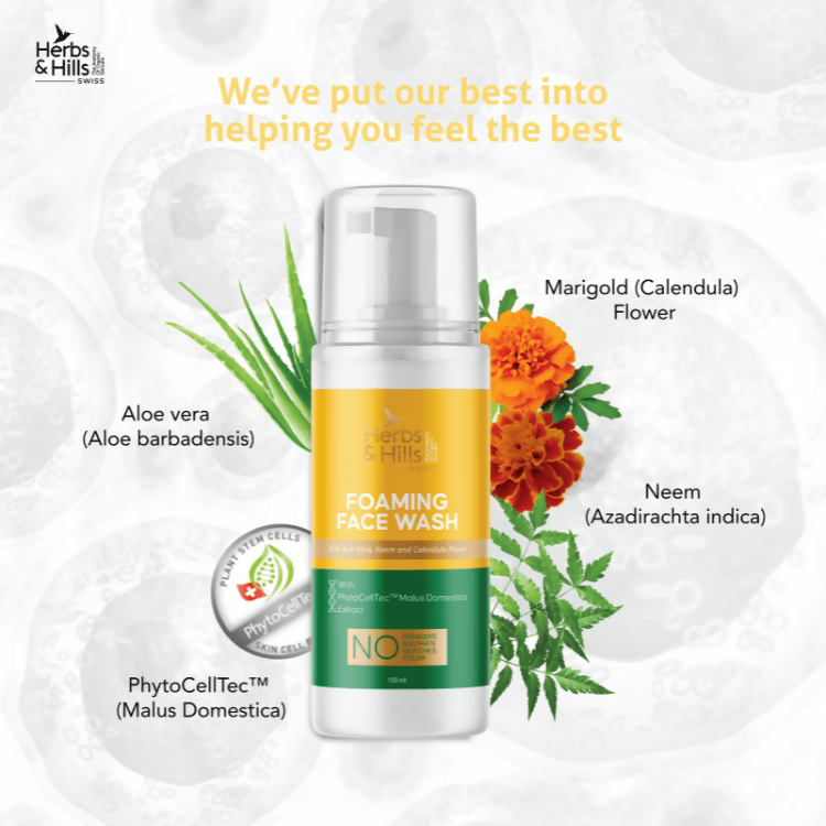 Herbs & Hills Foaming Face Wash (Swiss Range)