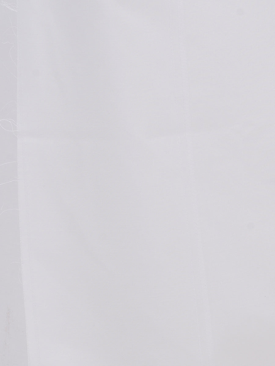 Men Cotton Blend Single Layer Prayer Dhoti with White Border Vairam Paramas