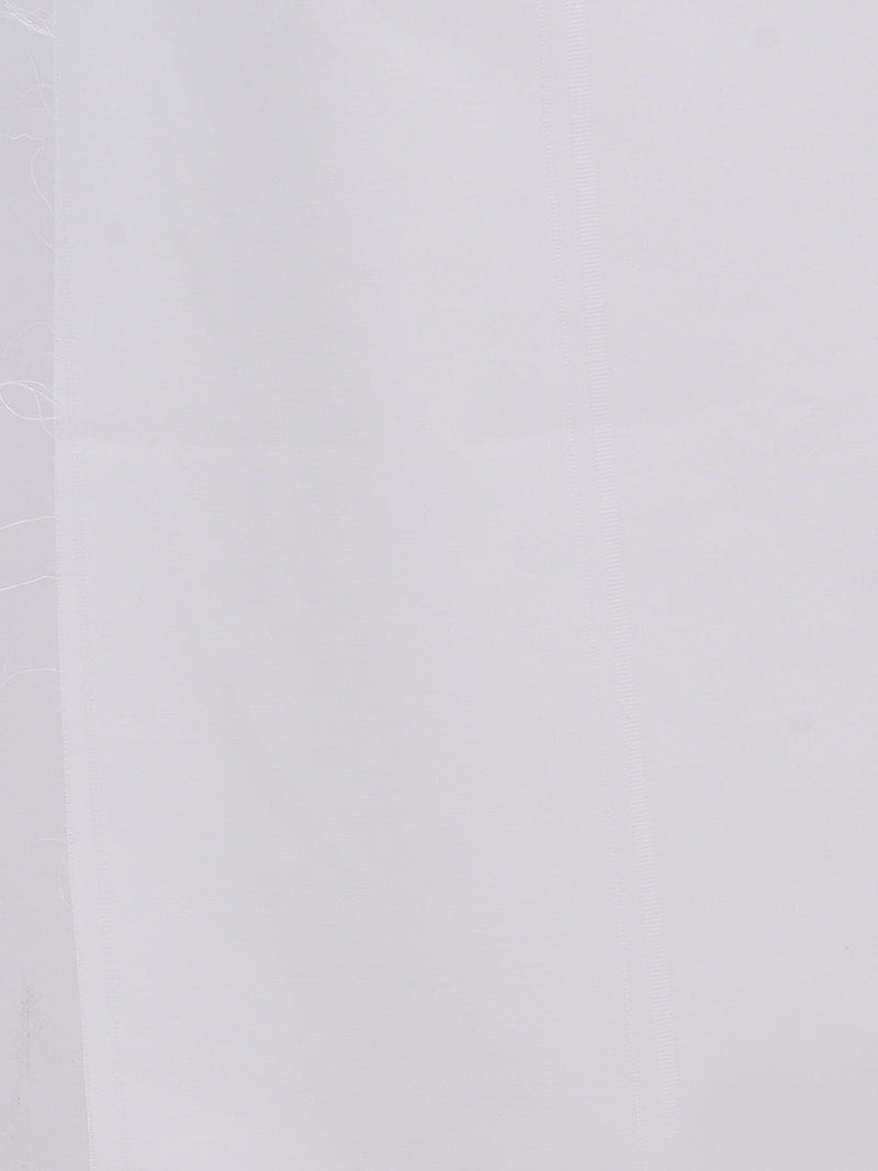 Men Cotton Blend Single Layer Prayer Dhoti with White Border Vairam Paramas