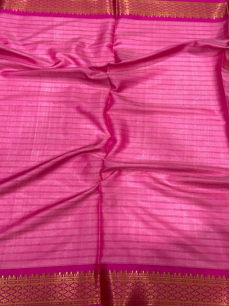 Lime Soft Gadwal Uppada Silk Saree