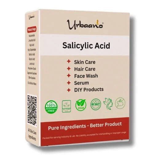 Urbaano's Salicylic Acid product packaging on a white background