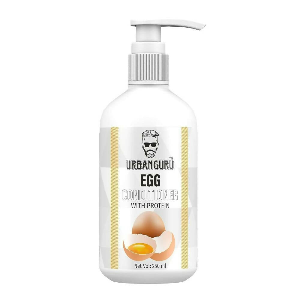 Urbanguru Egg Conditioner with Protein bottle on a white background