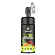 Urbanguru Ubtan Foam Face Wash bottle on a white background