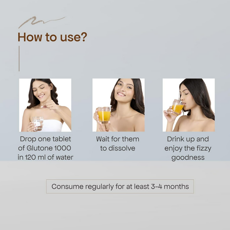 Glutone 1000 Setria L-Glutathione Effervescent Tablets